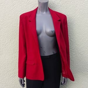 PAN-HER LADIES VINTAGE PURE WOOL (2) BUTTON LUXURY BLAZER (USA)